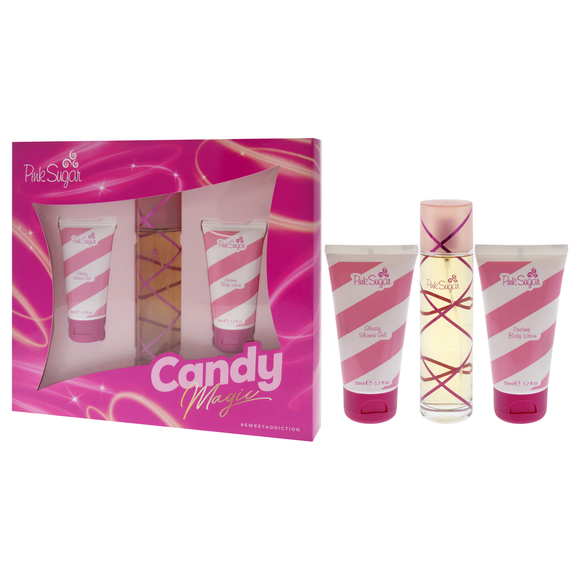 Pink Sugar Candy Magic by Aquolina for Women 3 Pc Gift Set - Picture 4 of 4